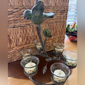 Birds on Branches Tea Light Candelabra